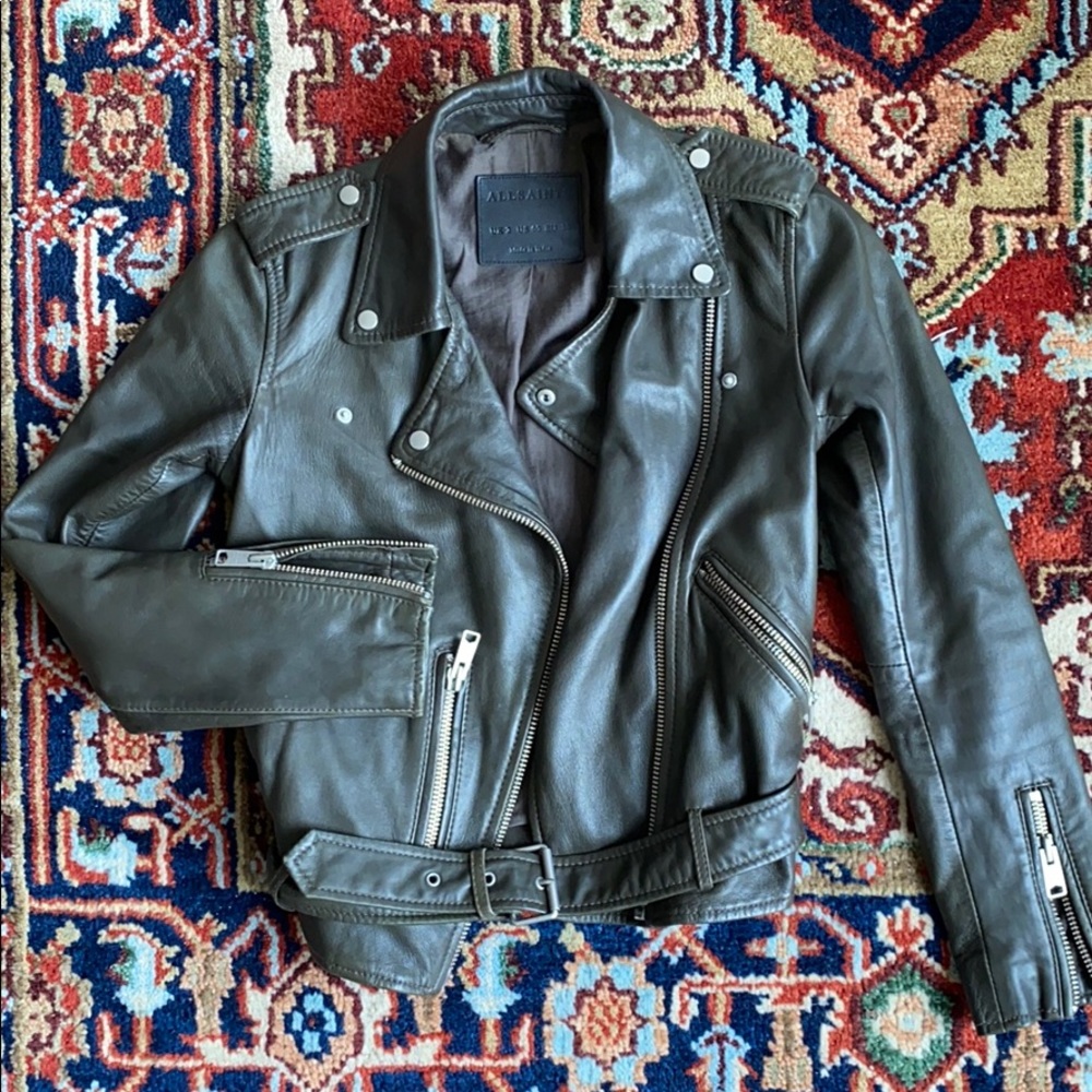 ALLSAINTS Leather Balfern Biker Jacket
